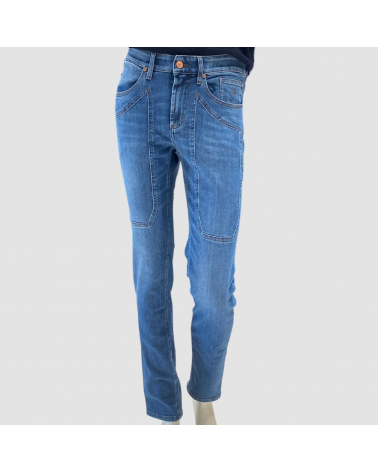 Jeans Jeckerson John con toppe cucite