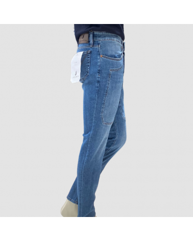 Jeans Jeckerson John con toppe cucite